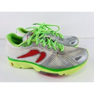 Newton Distance S IV 4 W000815 Lime White Red Running Shoes Lace Up Size 5